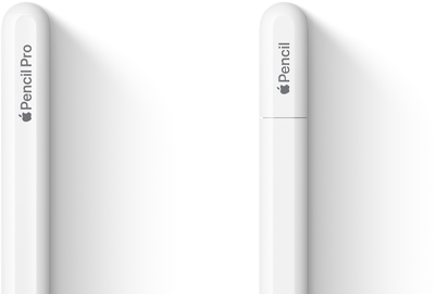 Apple Pencil Pro และ Apple Pencil (USB-C) วางคู่กัน